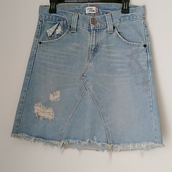 Levi's Jeans Denim Skirt Women's Size 5 - Picture 1 of 11